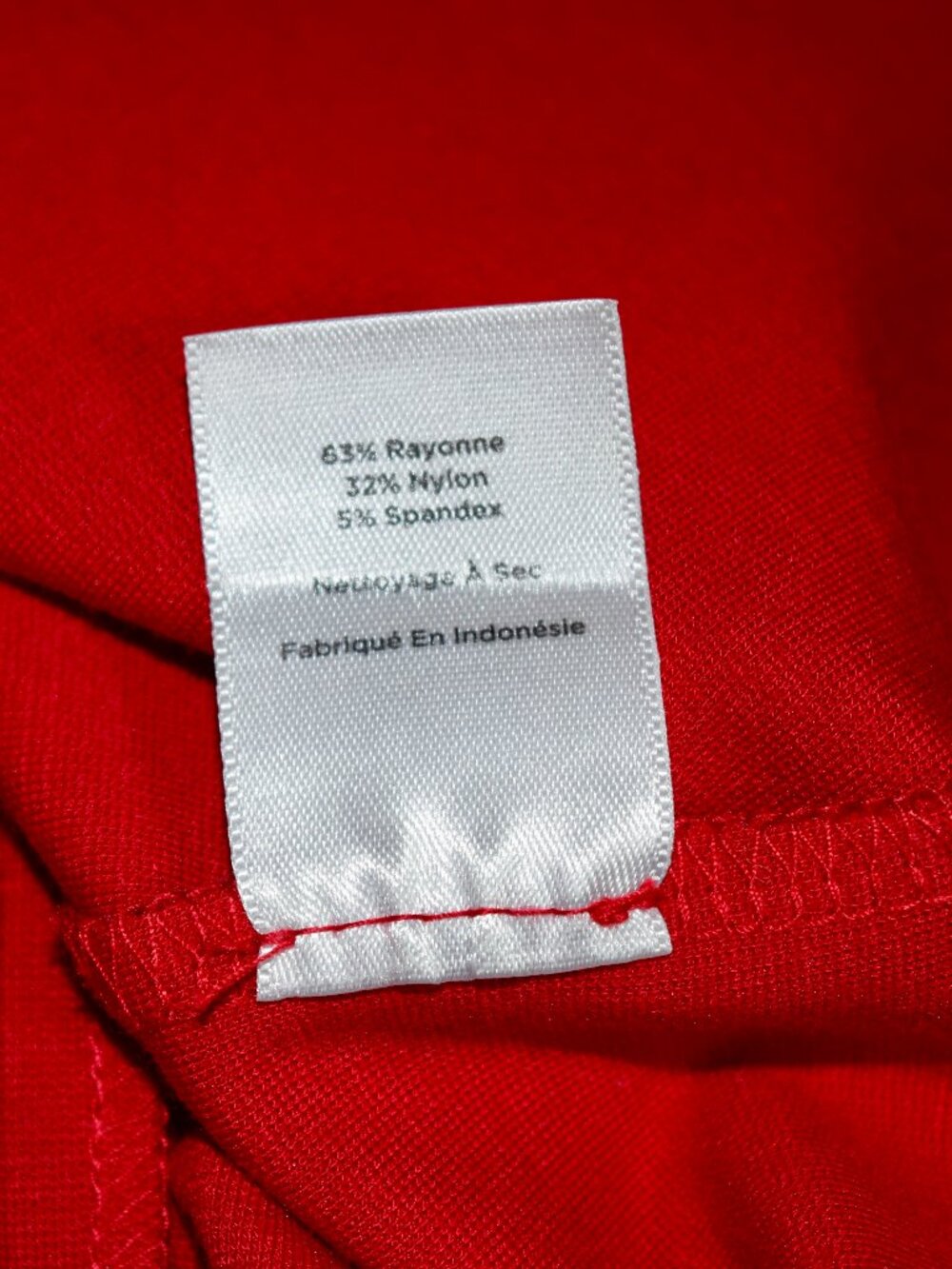 Talbots Red Sleeveless Midi Dress | Square Neck | 6P Petite - Picture 6 of 6